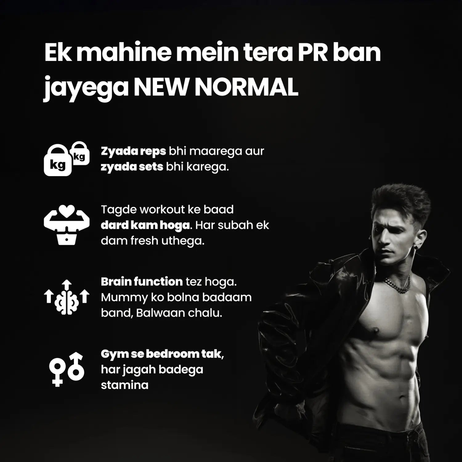 BALWAAN CREATINE HCL | 5x faster absorption than Creatine Monohydrate | No weight - gain due to water retention - Pehlwaan Nutrition